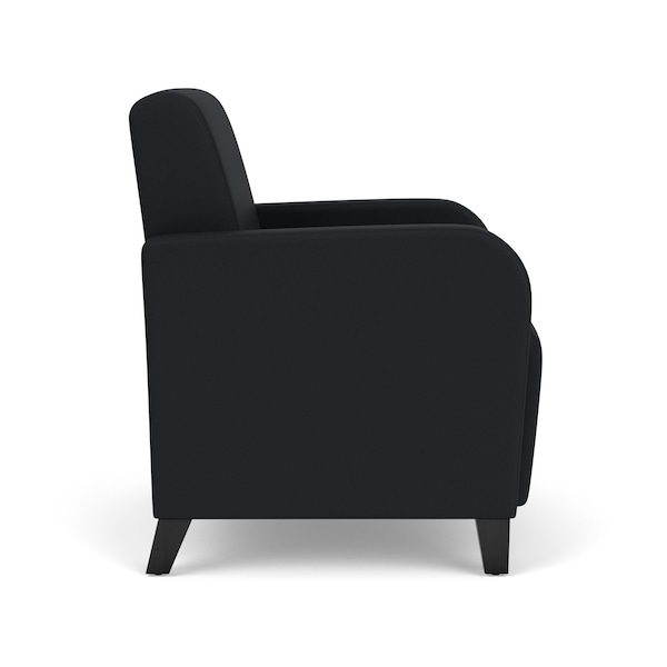Siena Lounge Reception Guest Chair, Black, MD Black Upholstery